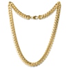 Thumbnail Image 1 of Hollow Cuban Chain Necklace 7.5mm 10K Yellow Gold 24"