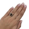Thumbnail Image 4 of Le Vian Chocolate Emerald-Cut Quartz Ring 1/3 ct tw Diamonds 14K Strawberry Gold