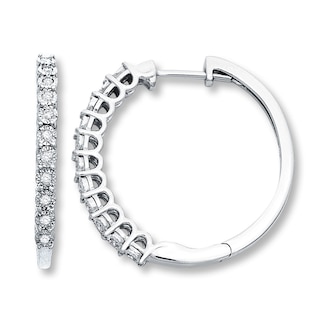 kay diamond hoops