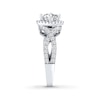 Thumbnail Image 1 of Previously Owned THE LEO Diamond Engagement Ring 1 ct tw Princess & Round-cut 14K White Gold