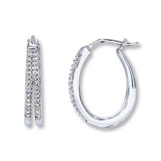 kay diamond hoops