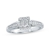 Thumbnail Image 0 of Previously Owned Diamond Promise Ring 1/4 ct tw Princess-cut 10K White Gold - Size 3.25