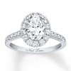 Thumbnail Image 0 of Neil Lane Oval-Shaped Diamond Engagement Ring 2-1/8 ct tw 14K White Gold