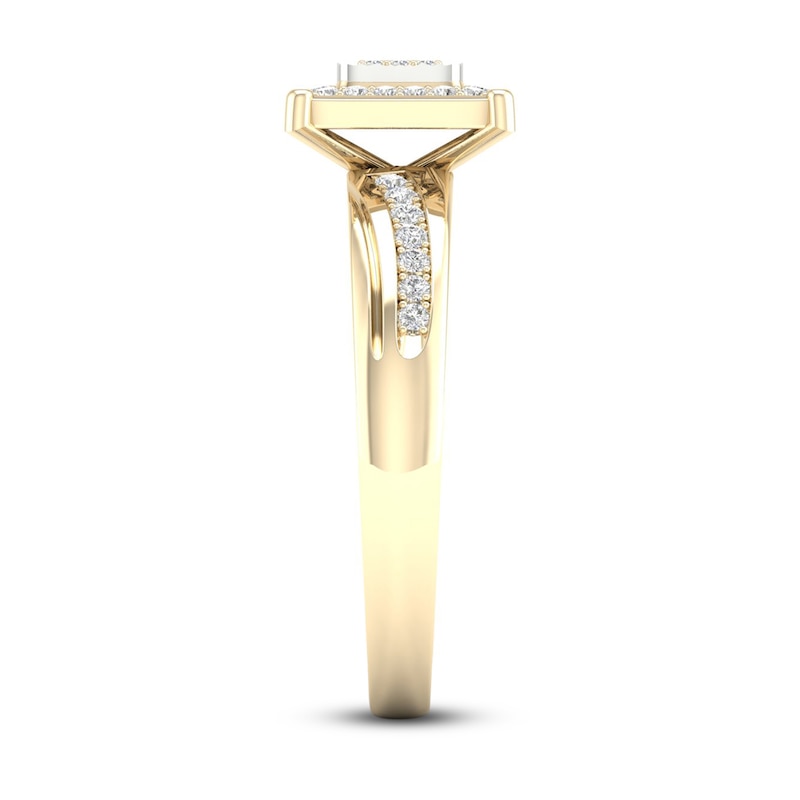 Diamond Engagement Ring 1/10 ct tw Round-Cut 10K Yellow Gold