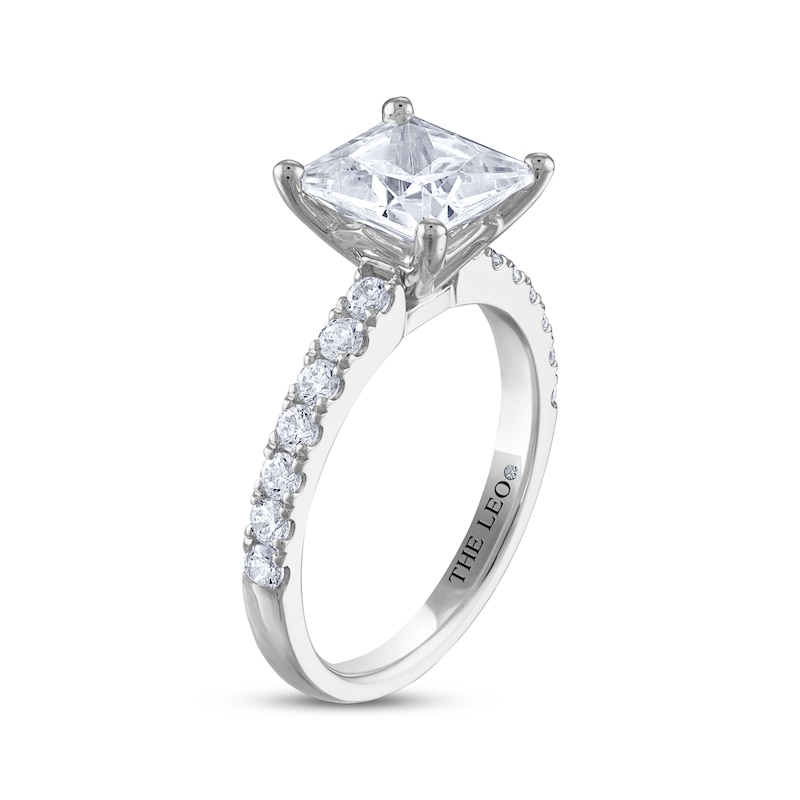 THE LEO Diamond Princess-Cut Engagement Ring 3-1/2 ct tw 14K White Gold