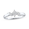 Diamond Promise Ring 1/6 ct tw Princess-cut 14K White Gold