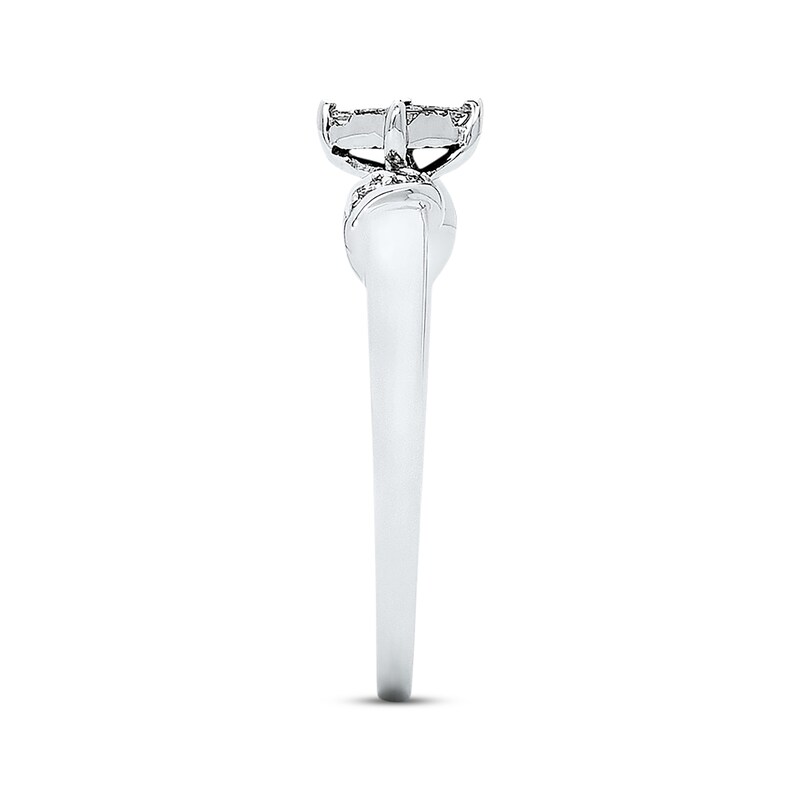 Diamond Promise Ring 1/6 ct tw Princess-cut 14K White Gold