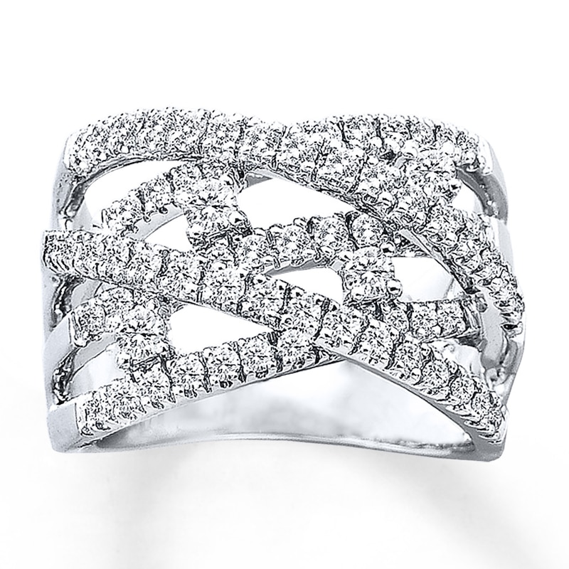 Diamond Ring 1 ct tw Round-cut 14K White Gold