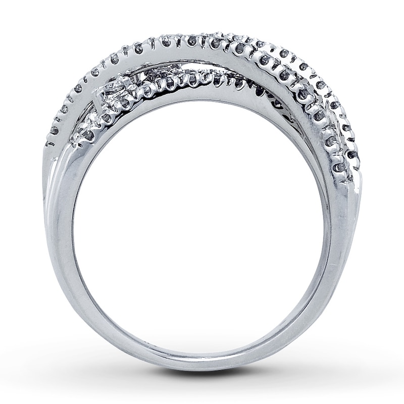 Diamond Ring 1 ct tw Round-cut 14K White Gold