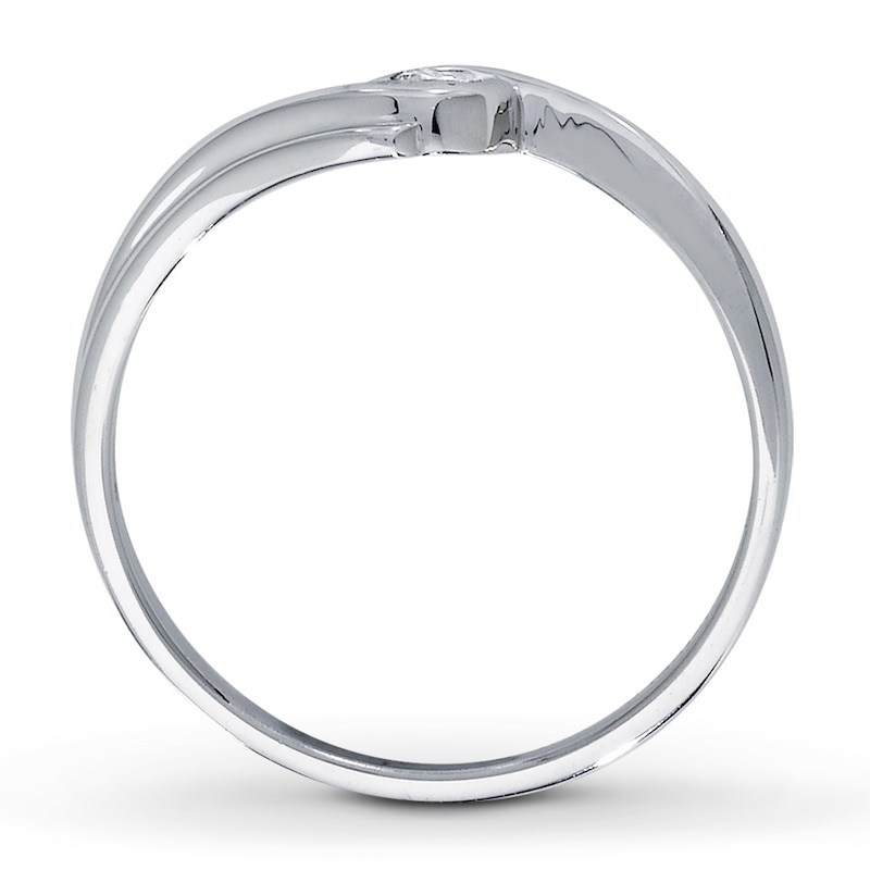 Main Image 2 of Diamond Promise Ring 1/20 ct Round-cut Sterling Silver