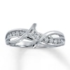 Thumbnail Image 1 of Diamond Promise Ring 1/4 ct tw Princess-cut 10K White Gold