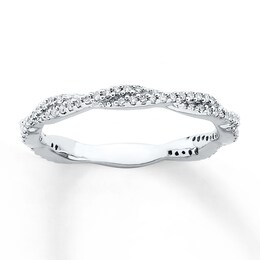 Stackable Diamond Ring 1/4 ct tw Round-cut Sterling Silver