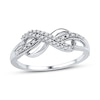 Thumbnail Image 0 of Diamond Infinity Ring 1/10 ct tw Round-Cut Sterling Silver