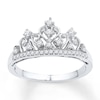 Thumbnail Image 0 of Crown Ring 1/5 ct tw Diamonds Sterling Silver
