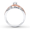 Thumbnail Image 2 of Diamond Ring 1/5 ct tw Sterling Silver & 10K Rose Gold