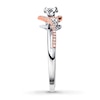 Thumbnail Image 3 of Diamond Ring 1/5 ct tw Sterling Silver & 10K Rose Gold