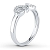 Infinity Symbol Ring 1/15 ct tw Diamonds Sterling Silver