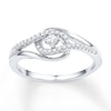 Thumbnail Image 0 of Diamond Promise Ring 1/5 ct tw Round-cut Sterling Silver