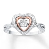Thumbnail Image 0 of Unstoppable Love Diamond 1/20 ct tw Ring Sterling Silver & 10K Rose Gold