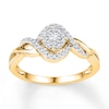 Thumbnail Image 1 of Diamond Ring 1/5 ct tw Round-cut 10K Yellow Gold