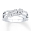 Thumbnail Image 0 of Diamond Promise Ring 1/4 ct tw Round-cut Sterling Silver