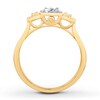 Diamond Promise Ring 1/5 ct tw Round-cut 10K Two-Tone Gold