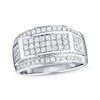Men's Band 1 ct tw Diamonds 10K White Gold