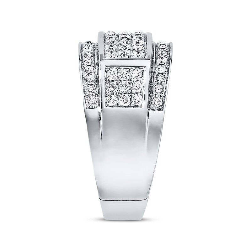 Men's Band 1 ct tw Diamonds 10K White Gold