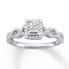 Thumbnail Image 1 of Diamond Ring 1/3 ct tw Round-cut 10K White Gold