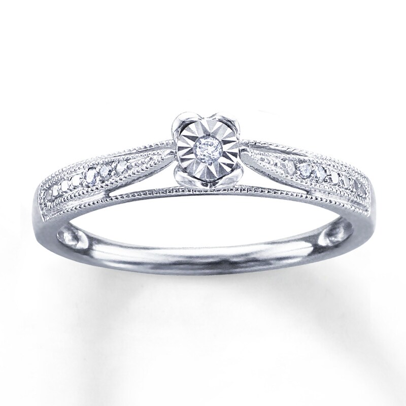 Main Image 1 of Fashion Ring 1/20 ct tw Diamonds Sterling Silver