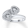 Thumbnail Image 0 of Diamond Heart Ring 1/6 ct tw Round-cut Sterling Silver