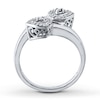 Thumbnail Image 1 of Diamond Heart Ring 1/6 ct tw Round-cut Sterling Silver