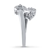 Thumbnail Image 2 of Diamond Heart Ring 1/6 ct tw Round-cut Sterling Silver
