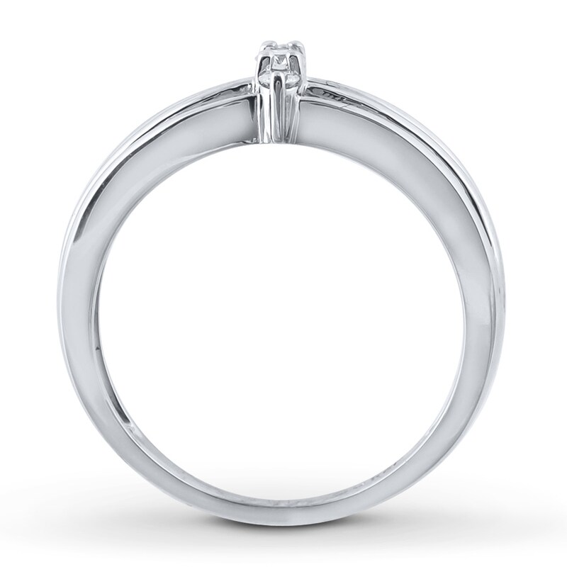 Diamond Ring 1/10 ct tw Round-cut Sterling Silver