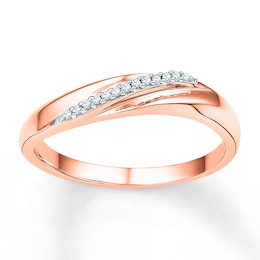 Diamond Ring 1/20 ct tw Round-cut 10K Rose Gold