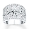 Thumbnail Image 1 of Diamond Ring 1/3 ct tw Round-cut Sterling Silver