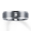 Thumbnail Image 0 of 7mm Wedding Band Diamond Accent Titanium