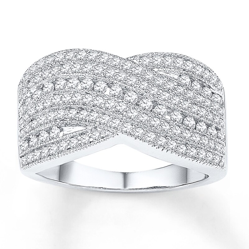 Main Image 1 of Diamond Ring 1 ct tw Round-cut 10K White Gold