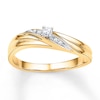 Promise Ring 1/15 ct tw Diamonds 10K Yellow Gold