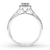 Thumbnail Image 2 of Diamond Promise Ring 1/3 ct tw Round-cut 10K White Gold