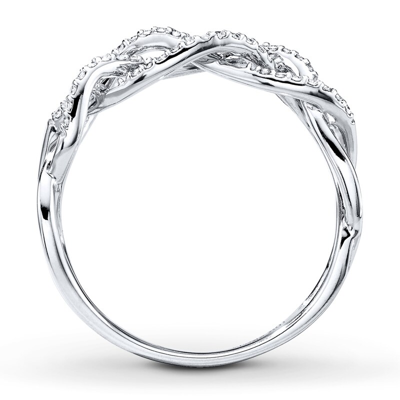 Main Image 2 of Diamond Ring 1/6 ct tw Round-cut 10K White Gold