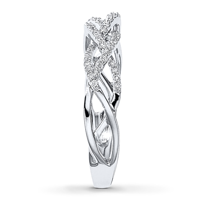 Main Image 3 of Diamond Ring 1/6 ct tw Round-cut 10K White Gold