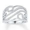 Diamond Ring 1/4 ct tw Round-cut Sterling Silver
