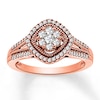 Thumbnail Image 1 of Diamond Ring 1/2 ct tw Round-cut 10K Rose Gold