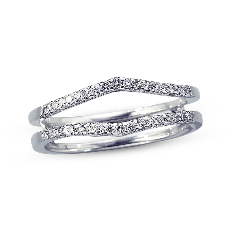 Main Image 1 of Diamond Enhancer Ring 1/4 ct tw Round-cut 14K White Gold