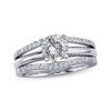 Thumbnail Image 2 of Diamond Enhancer Ring 1/4 ct tw Round-cut 14K White Gold
