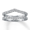 Thumbnail Image 1 of Diamond Enhancer Ring 1 ct tw Round-cut 14K White Gold
