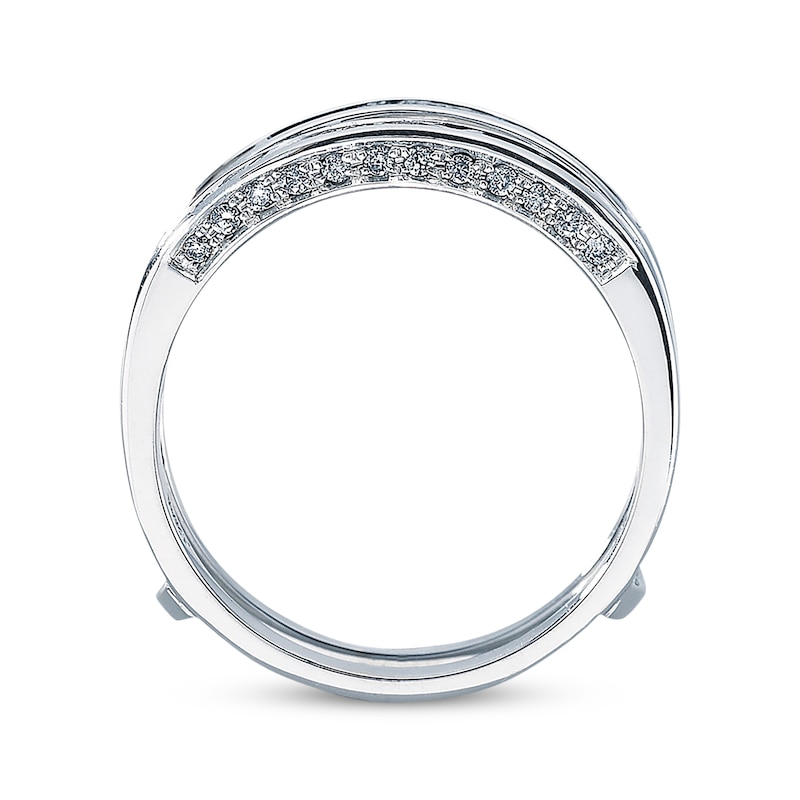 Main Image 2 of Diamond Enhancer Ring 3/4 ct tw Princess-cut 14K White Gold