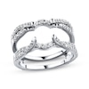 Thumbnail Image 1 of Diamond Enhancer Ring 1/2 ct tw Round-cut 14K White Gold