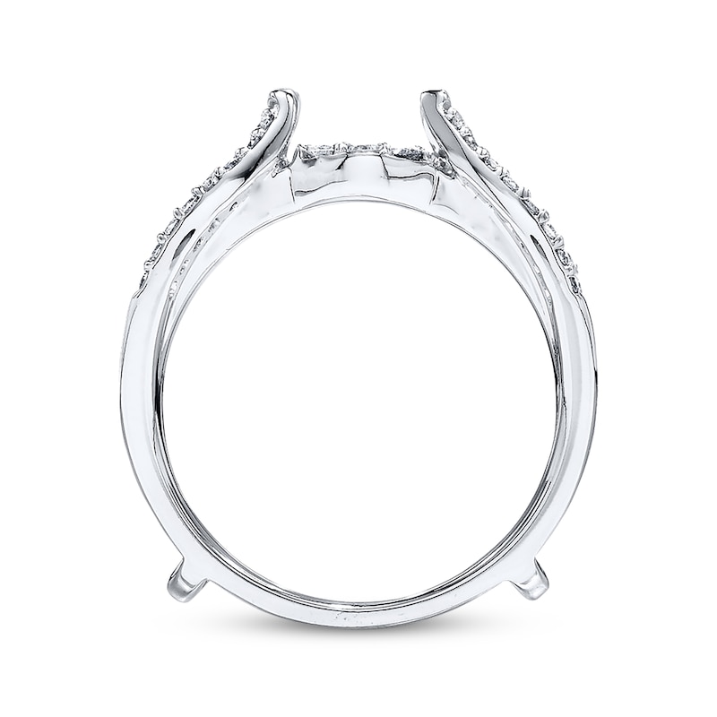 Main Image 2 of Diamond Enhancer Ring 1/2 ct tw Round-cut 14K White Gold